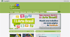 Desktop Screenshot of programaartebrasil.com.br